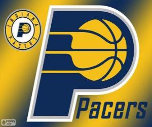 Puzzle Logo des Indiana Pacers équipe NBA. Division Centrale, Conférence Est