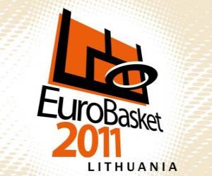 Puzzle Logo EuroBasket 2011 Lituanie. Championnat d'Europe Basket-ball 2011. FIBA Europe