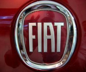 Puzzle Logo FIAT, une marque automobile italienne