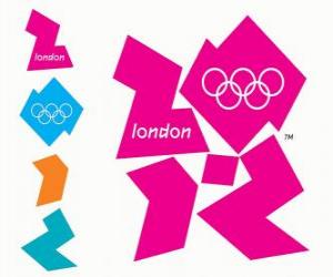 Puzzle Logo Londres 2012 Jeux olympiques. Jeux de la XXXe Olympiade