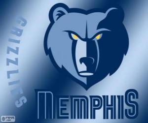 Puzzle Logo Memphis Grizzlies, équipe de la NBA. Division Sud-Ouest, Conférence Ouest 