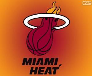 Puzzle Logo Miami Heat, équipe de NBA. Division Sud-Est, Conférence Est