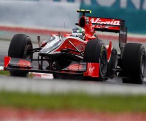 Puzzle Lucas di Grassi - Virgin - Sepang 2010