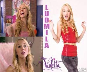 Puzzle Ludmila principal ennemi de Violetta, est la fille cool et glamour Studio 21