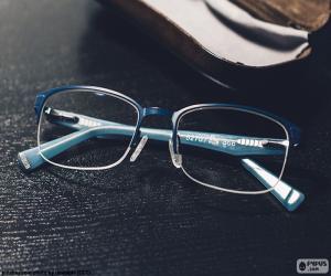 Puzzle Lunettes bleus