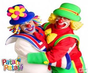 Puzzle L'étreinte des clowns Patatí et Patatá