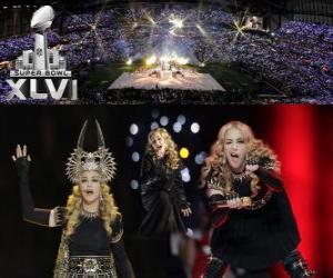 Puzzle Madonna au Super Bowl 2012