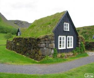 Puzzle Maison Viking, Islande