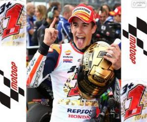 Puzzle Marc Márquez, champion du monde 2014 MotoGP