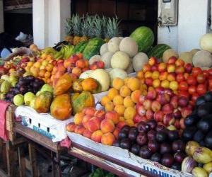 Puzzle Marché de fruits