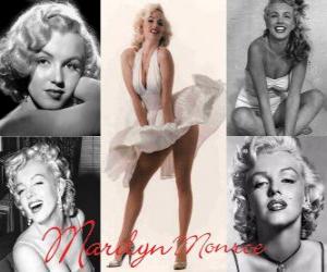 Puzzle Marilyn Monroe (1926 - 1962) était un modèle et une actrice du cinéma américain