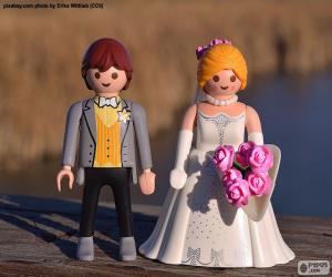 Puzzle Mariée et marié de Playmobil