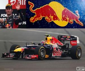 Puzzle Mark Webber - Red Bull - Grand prix du l'Inde 2012, 3e classés