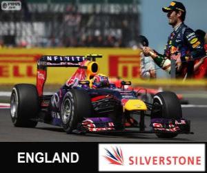 Puzzle Mark Webber - Red Bull - Grand Prix de Grande-Bretagne 2013, 2º classé