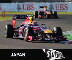 Puzzle Mark Webber - Red Bull - Grand Prix du Japon 2013, 2º classé