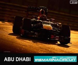 Puzzle Mark Webber - Red Bull - Grand Prix d'Abu Dhabi 2013, 2º classé