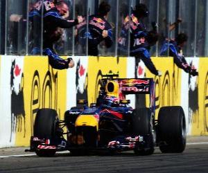 Puzzle Mark Webber - Red Bull - Hungaroring, Grand Prix de Hongrie 2010