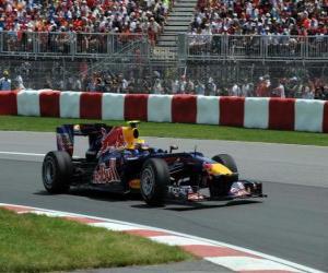 Puzzle Mark Webber - Red Bull - Montréal 2010