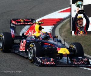 Puzzle Mark Webber - Red Bull - Shanghai, Chine Grand Prix (2011) (3e place)