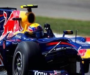 Puzzle Mark Webber - Red Bull - Silverstone 2010