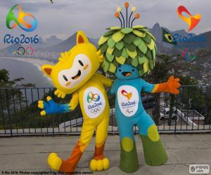 Puzzle Mascottes olympiques de Rio 2016