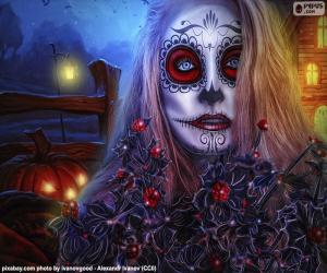 Puzzle Masque gotique d’Halloween