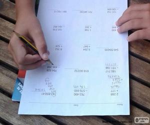 Puzzle Mathématiques simples