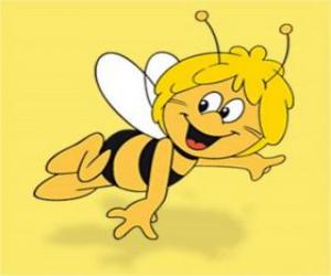 Puzzle Maya l'abeille heureuse volant