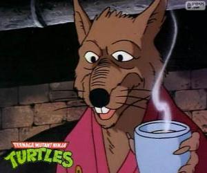 Puzzle Maître Splinter, le rat mutant est le Maître sensei de Les Tortues ninja