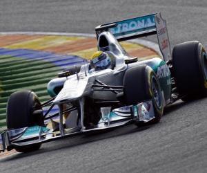 Puzzle Mercedes MGP W02 - 2011 -