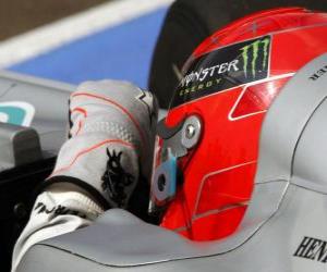 Puzzle Michael Schumacher - Mercedes - Grand Prix de Hongrie 2010