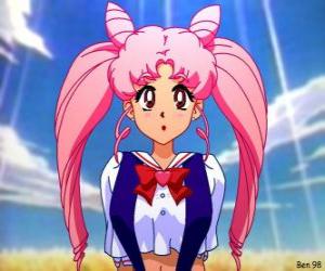Puzzle Mini-Bunny Tsukino, Usagi ChibiUsa Tsukino ou Camille peut devenir Sailor Chibi-Moon
