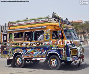 Puzzle Minibus, Dakar, Sénégal