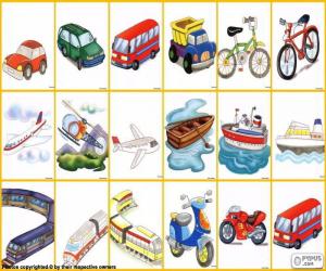 Puzzle Moyens de transport