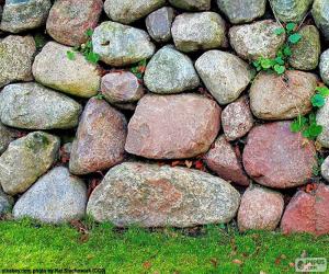 Puzzle Mur de jardin pierre