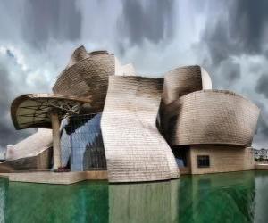 Puzzle Musée Guggenheim Bilbao, Musée d'art contemporain à Bilbao, Pays Basque, Espagne. Projet de Frank Gehry