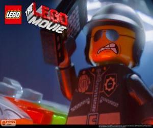 Puzzle Méchant Flic, le mauvais policier, l'officier de police du film Lego