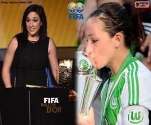 Puzzle Nadine Kessler, meilleur Joueur Mondial de l'année de la FIFA 2014