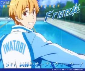 Puzzle Nagisa avec le survêtement du club de natation de Iwatobi