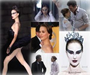 Puzzle Natalie Portman en nomination pour l'Oscar 2011 de la meilleure actrice pour Black Swan ou Le Cygne noir 
