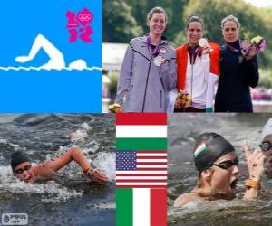 Puzzle Natation 10 km femmes LDN 2012