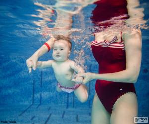 Puzzle Natation pour bébés