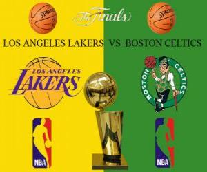 Puzzle NBA final 2009-10, Los Angeles Lakers vs Boston Celtics