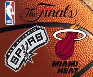 Puzzle NBA finales de 2014. San Antonio Spurs vs Miami Heat