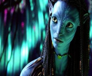 Puzzle Neytiri, la princesse du clan Omaticaya