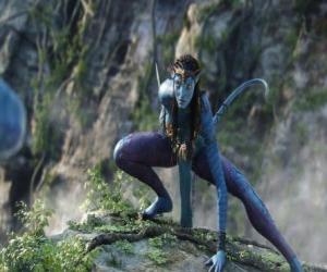 Puzzle Neytiri une na'vi, une race d'humanoïdes de la planète Pandora avec une longue queue