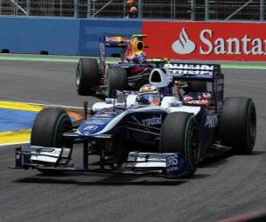 Puzzle Nico Hülkenberg - Williams - Valencia 2010