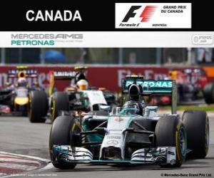 Puzzle Nico Rosberg - Mercedes - Grand Prix du Canada 2014, 2º classé