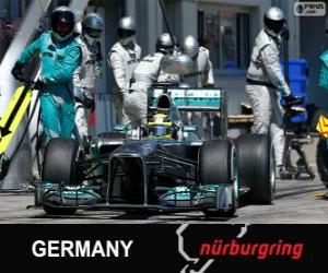 Puzzle Nico Rosberg - Mercedes - Nürburgring, 2013