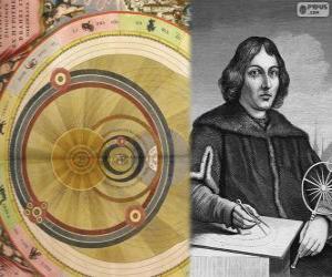 Puzzle Nicolás Copérnico (1473-1543), astronome polonais qui ont formulé la théorie héliocentrique du système solaire